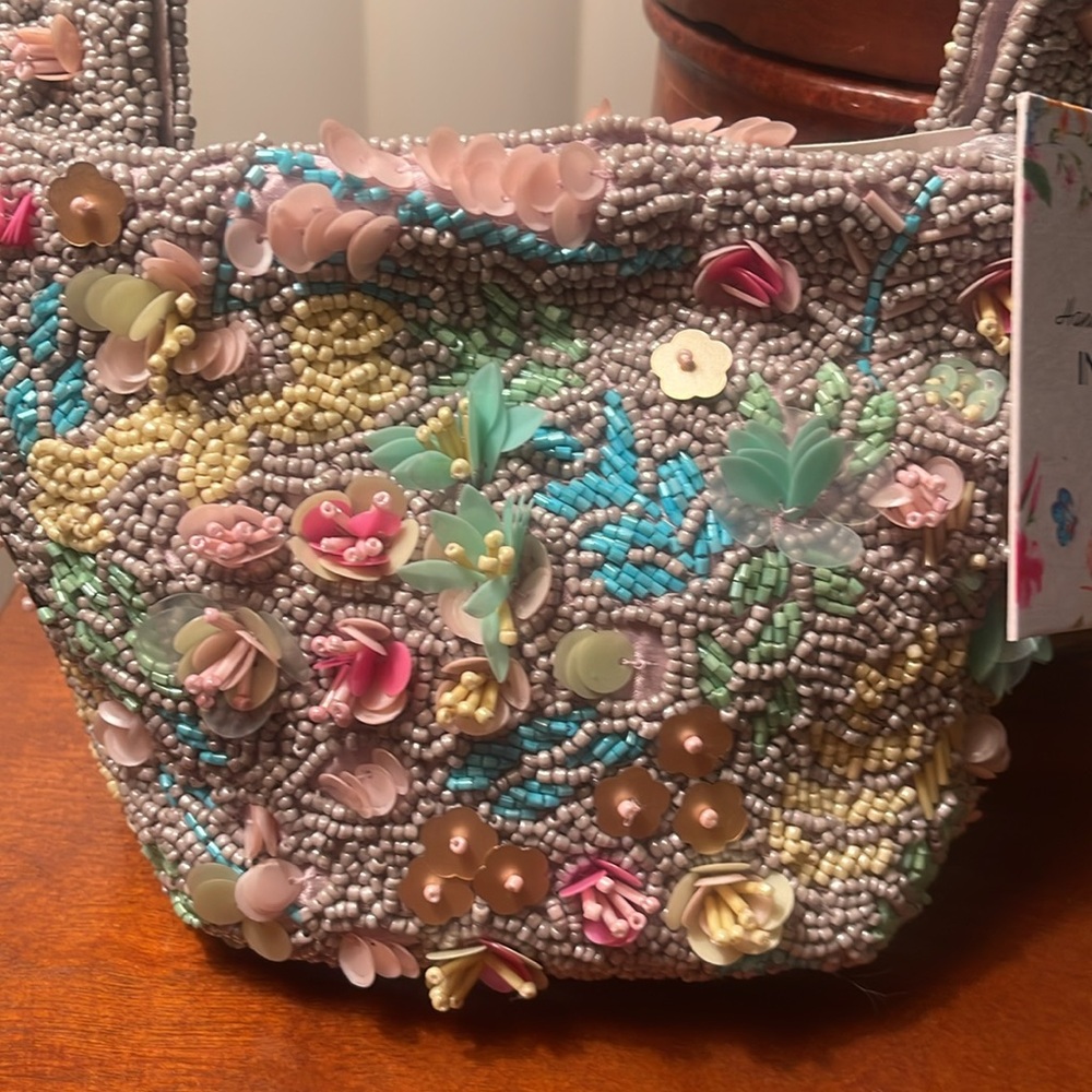Viral braded bag Embellished Mini Bag with Floral Accents
